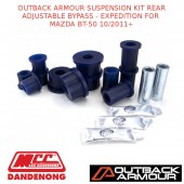 OUTBACK ARMOUR SUSPENSION KIT REAR ADJ BYPASS EXPEDITION FITS MAZDA BT-50 10/11+